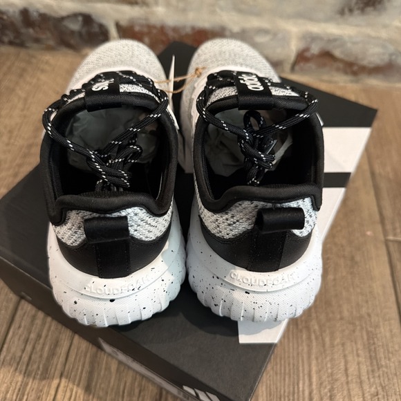 Adidas Kaptir Flow 2.0 Running Shoe JR8091 Grey/Black/White Size 3 Youth Unisex - Picture 4 of 6